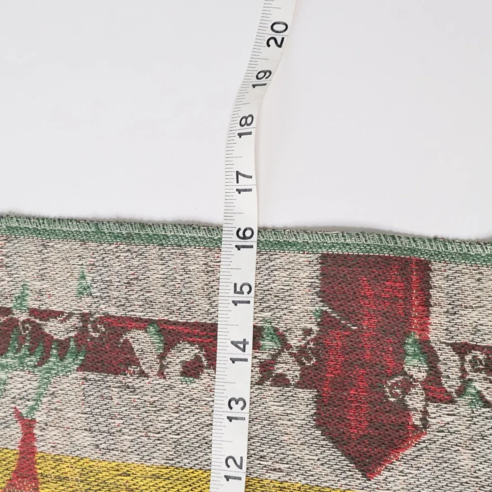 VTG Rooster Tapestry Farmhouse Textile Art Country Kitchen Decor Farm Rustic‎
